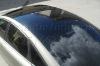 Audi A6 стайлинг крыши чёрной глянцевой плёнкой