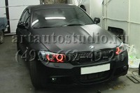 BMW3 стайлинг чёрной матовой плёнкой