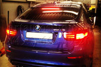 BMW X6M тонирование задних фонарей