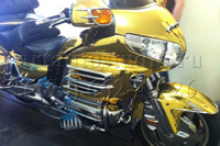 Honda Gold Wing стайлинг мотоцикла зеркальной золотой плёнкой