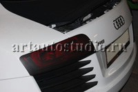 Audi R8 стайлинг карбоновой плёнкой и тонирование фар